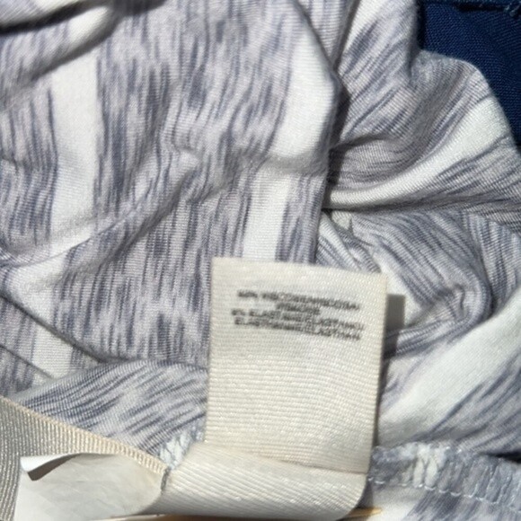 RACHEL Rachel Roy White and Gray Viscose striped Midi Razorback Tank Dress SM - Picture 12 of 12